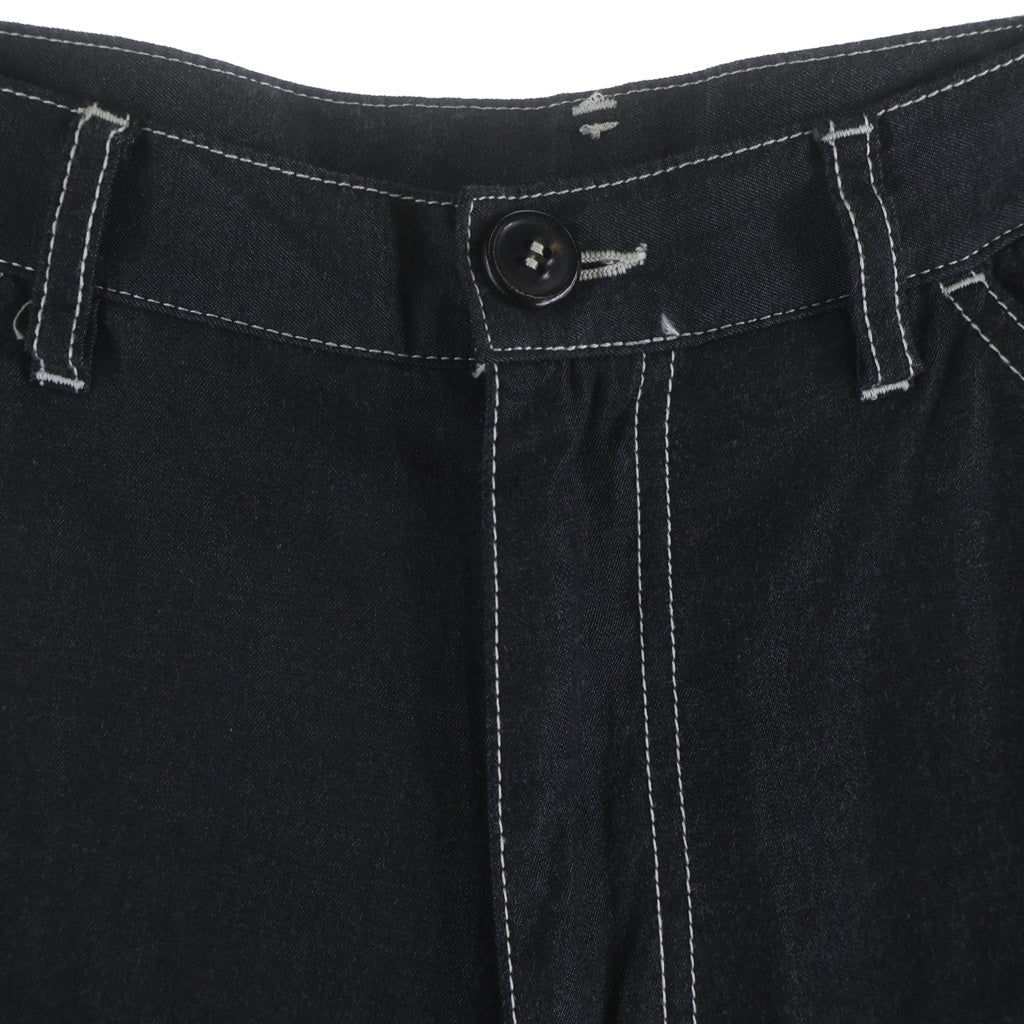 COMME des GARCONS HOMME PLUS(コムデギャルソンオムプリュス) 10SS 1B ホワイトステッチデザイン テーパードパンツ グレー PE-P062 PE-P062