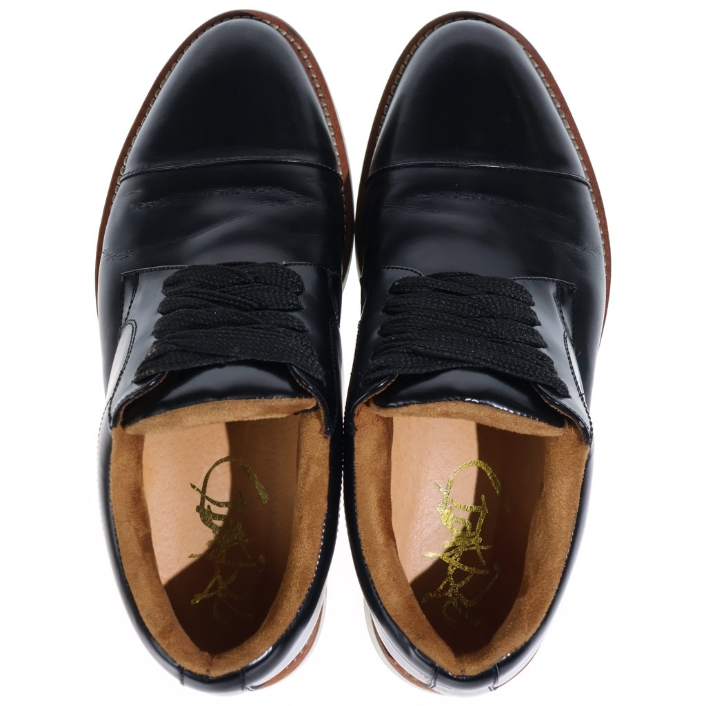 GANRYU(ガンリュウ) Dress Shoes ドレスシューズ ローカット レザー 革靴 ブラック EI-K101-051