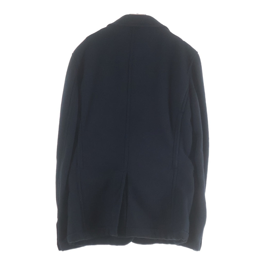 COMME des GARCONS HOMME PLUS(コムデギャルソンオムプリュス) 10AW 2Peace Docking Tailored Jacket ドッキング テーラードジャケット フリース ネイビー PF-J084