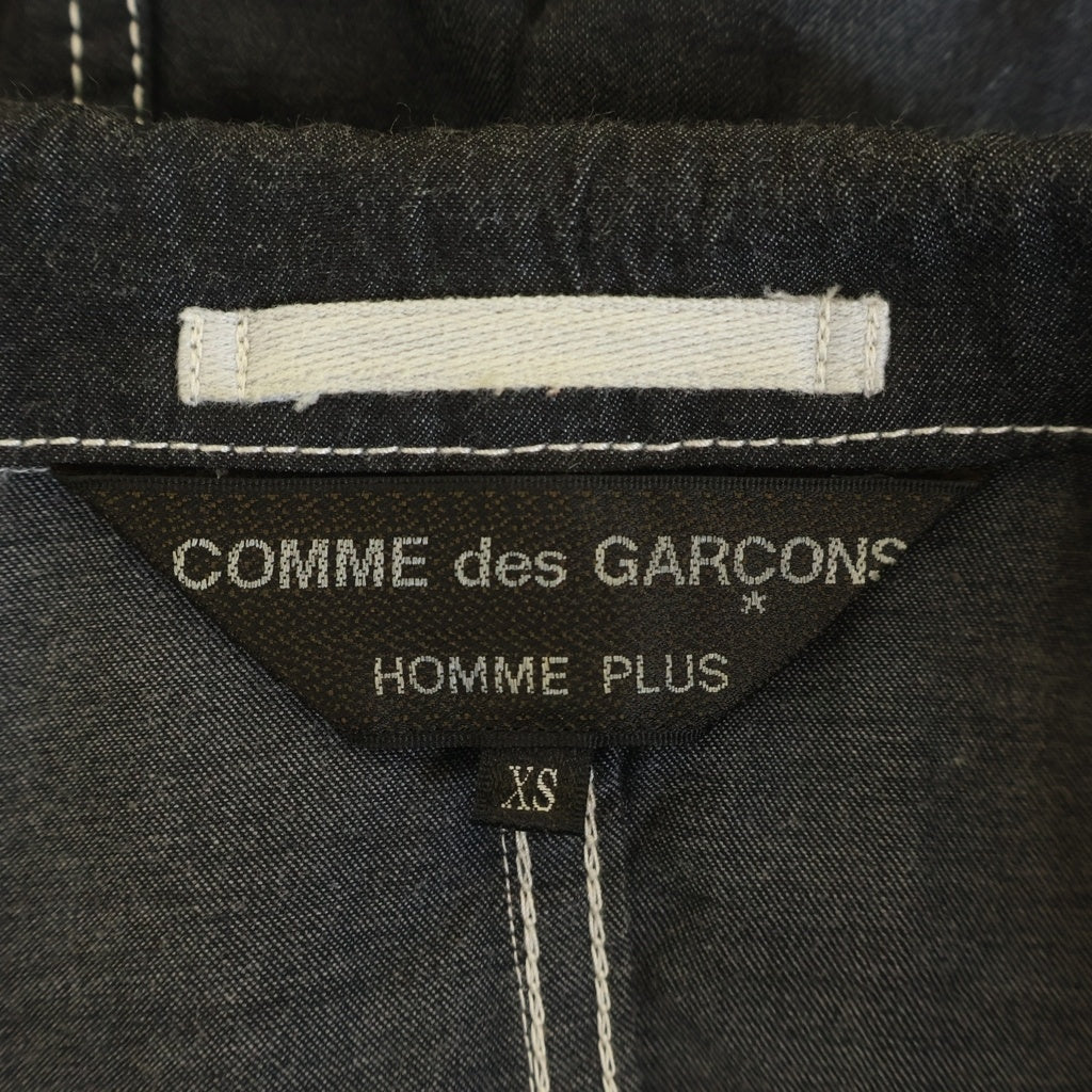 COMME des GARCONS HOMME PLUS(コムデギャルソンオムプリュス) 10SS 1B ホワイトステッチデザイン テーラードジャケット グレー PE-J092 PE-J092
