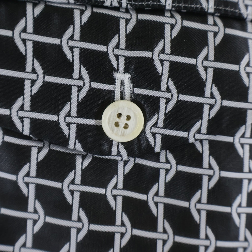 COMME des GARCONS HOMME PLUS(コムデギャルソンオムプリュス) 12SS チェーンモチーフ ハーフ パンツ ブラック/ホワイト PI-P042 PI-P042