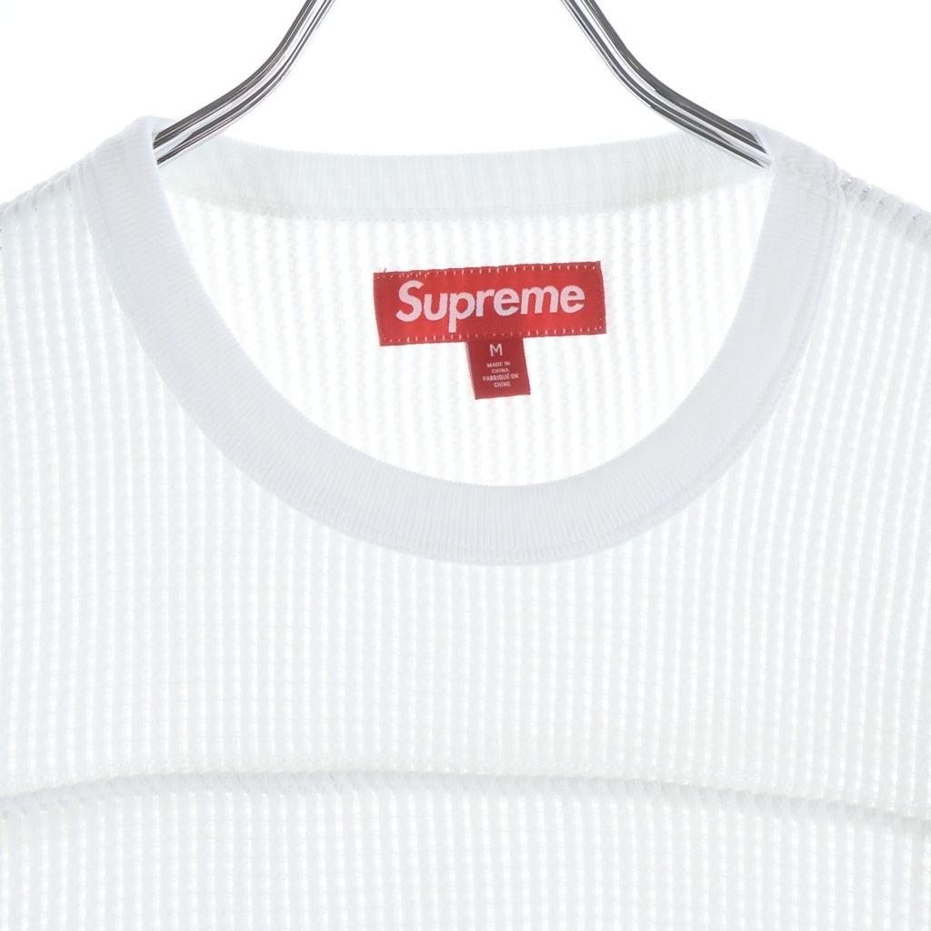 SUPREME(シュプリーム) 25SS Polartec Mesh L/S Football Top ポーラテック メッシュフットボールシャツ 長袖Tシャツ ロンT ホワイト