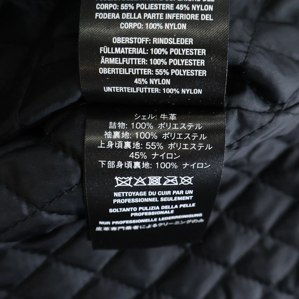 SUPREME(シュプリーム) 25AW Schott Leather Racer Jacket ショット レザーレーサージャケット ブラック