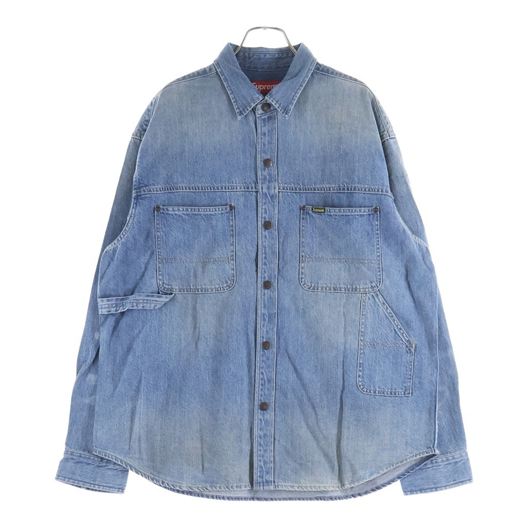 SUPREME(シュプリーム) 26SS Worn Snap Painter Shirt ウォーン スナップ ペインターシャツ 長袖シャツ インディゴ