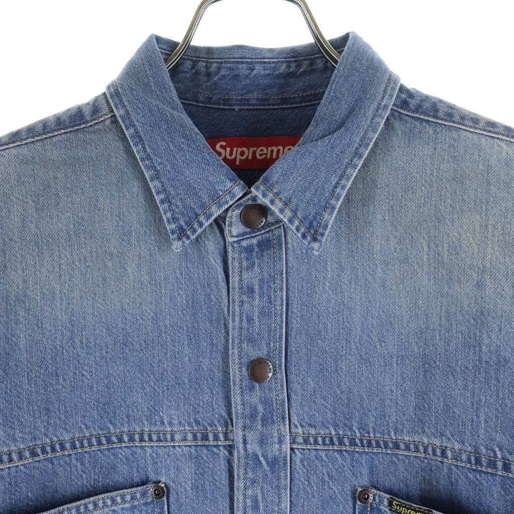 SUPREME(シュプリーム) 26SS Worn Snap Painter Shirt ウォーン スナップ ペインターシャツ 長袖シャツ インディゴ