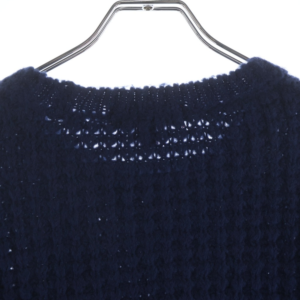 SUPREME(シュプリーム) 25AW Small Box Waffle Sweater スモールボックスロゴ クルーネックワッフルニットセーター ネイビー