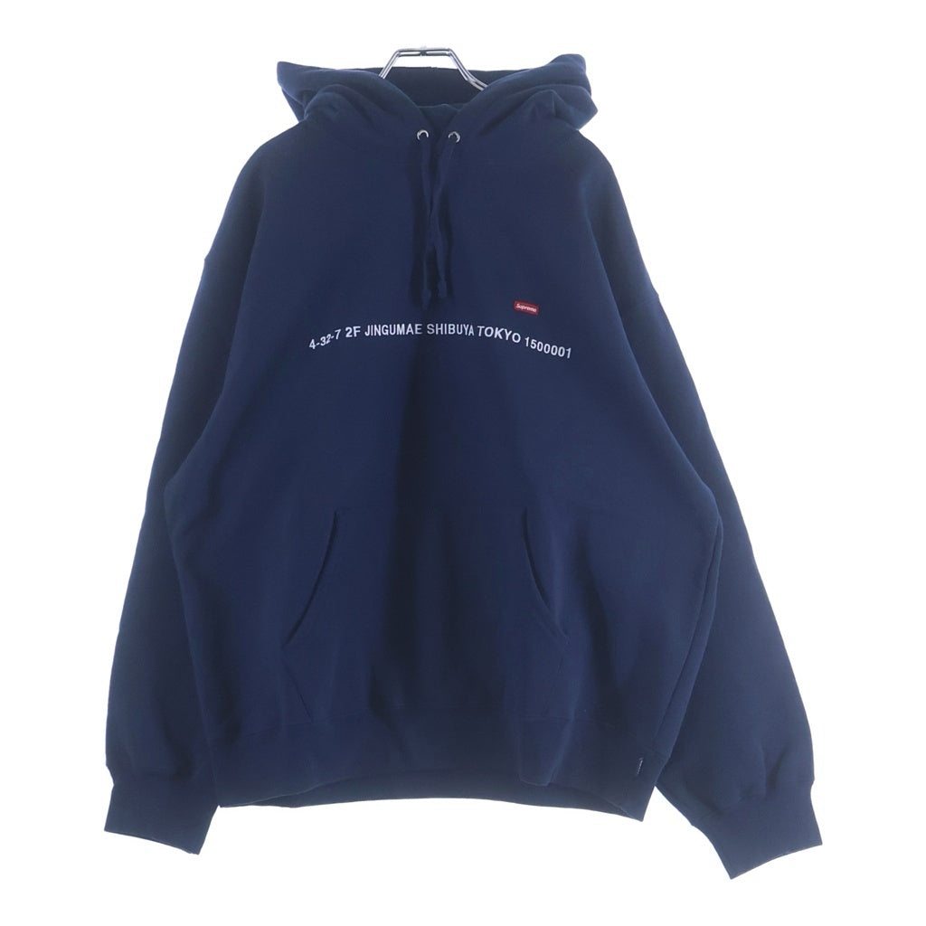 SUPREME(シュプリーム) 22AW Shop Small Box Crewneck (Tokyo) 東京限定 スモールボックスロゴ クルーネックスウェットトレーナー ネイビー