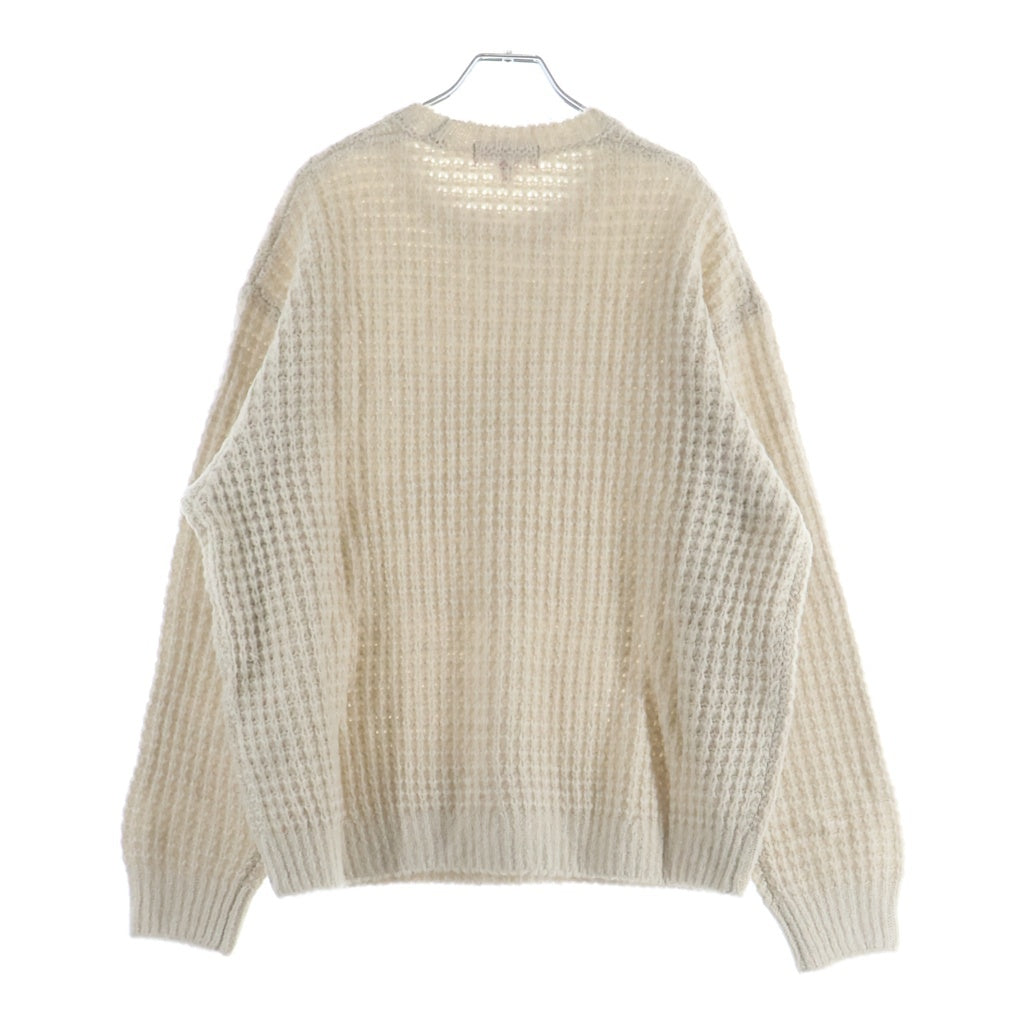 SUPREME(シュプリーム) 25AW Small Box Waffle Sweater スモールボックスロゴ クルーネックワッフルニットセーター ナチュラル アイボリー
