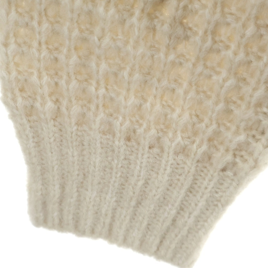SUPREME(シュプリーム) 25AW Small Box Waffle Sweater スモールボックスロゴ クルーネックワッフルニットセーター ナチュラル アイボリー