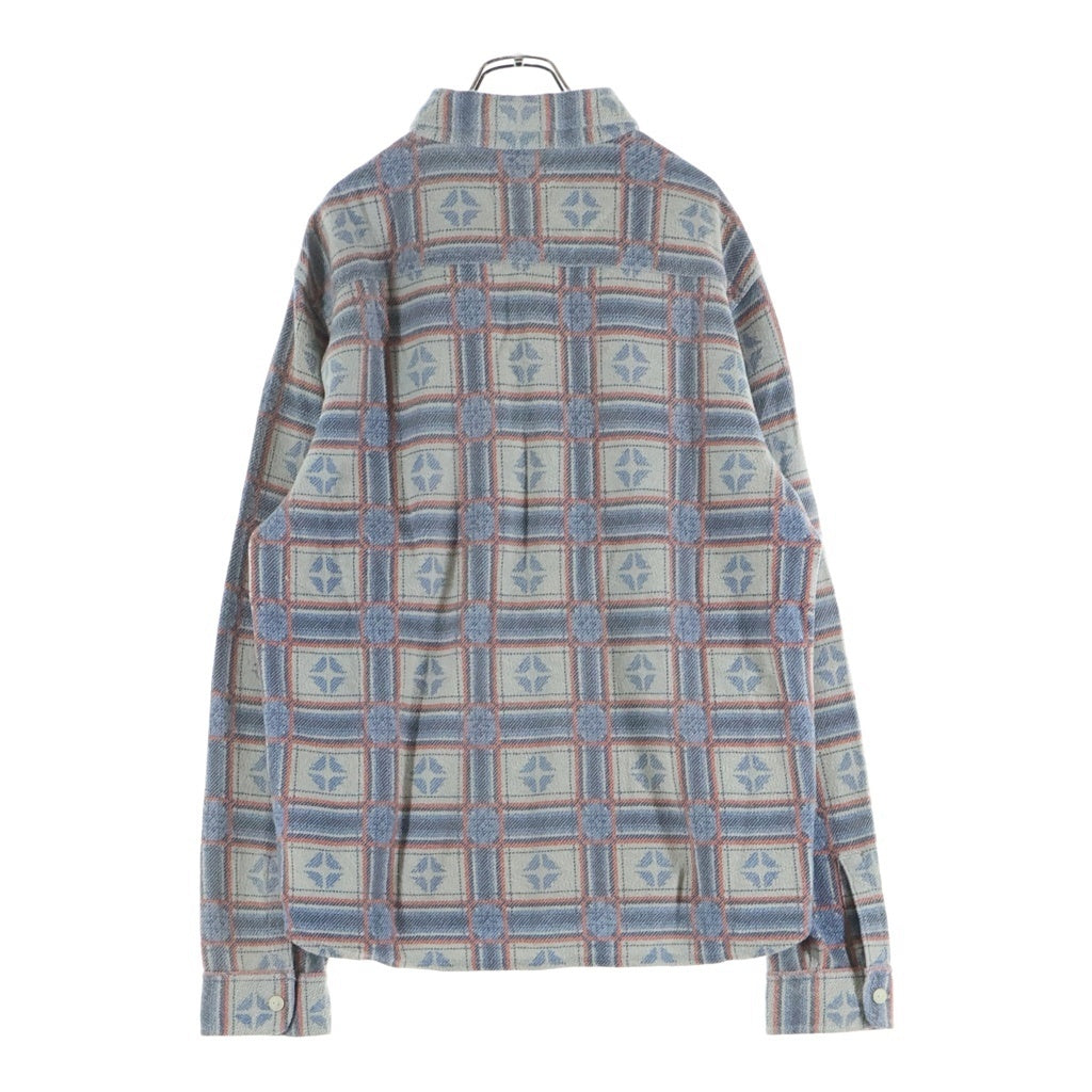 RRL(ダブルアールエル) Print Reverse-Terry Work Shirt リバーステリー ワークシャツ 長袖シャツ マルチ