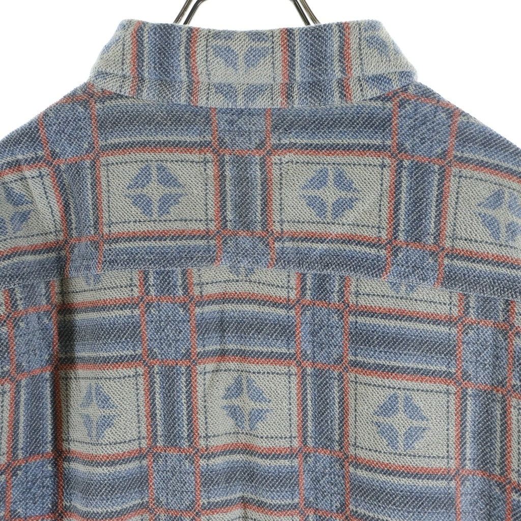 RRL(ダブルアールエル) Print Reverse-Terry Work Shirt リバーステリー ワークシャツ 長袖シャツ マルチ