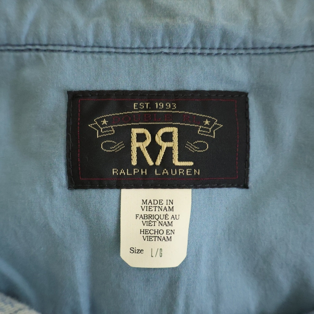 RRL(ダブルアールエル) Print Reverse-Terry Work Shirt リバーステリー ワークシャツ 長袖シャツ マルチ