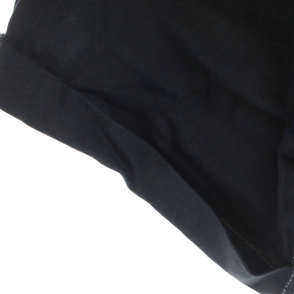 Maison Margiela(メゾンマルジェラ) 23SS Rayon Twill Shirt レーヨン オープンカラーシャツ 半袖開襟シャツ ブラック S50DR0003