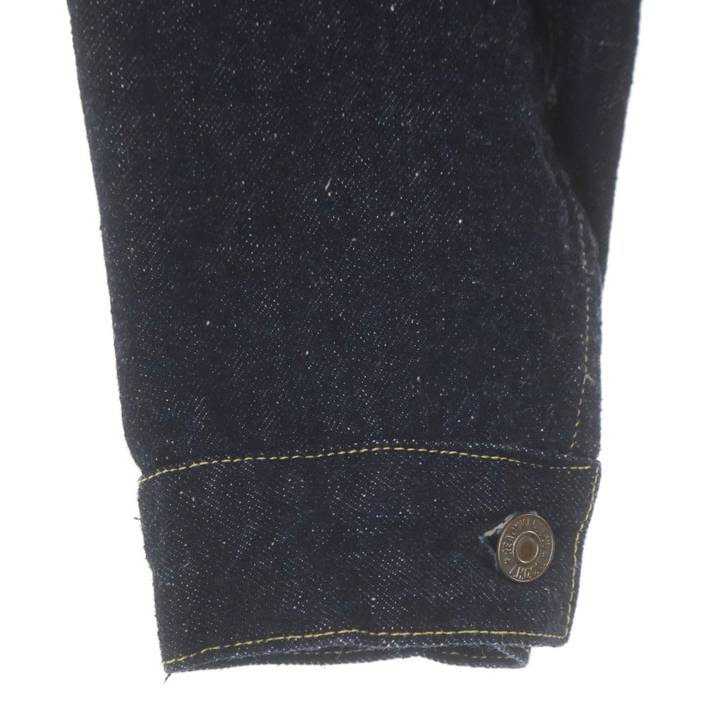 READY MADE(レディメイド) 23AW DENIM JACKET ヴィンテージ加工 デニムジャケット Gジャン インディゴ RE-CO-BL-00-00-241