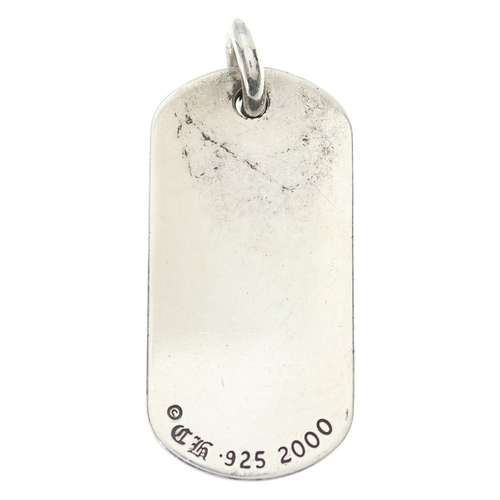 CHROME HEARTS(クロムハーツ) RAISED FRRL DOGTAG ロサンゼルス限定 レイズドスタークロス ドッグタグ ペンダントトップ シルバー