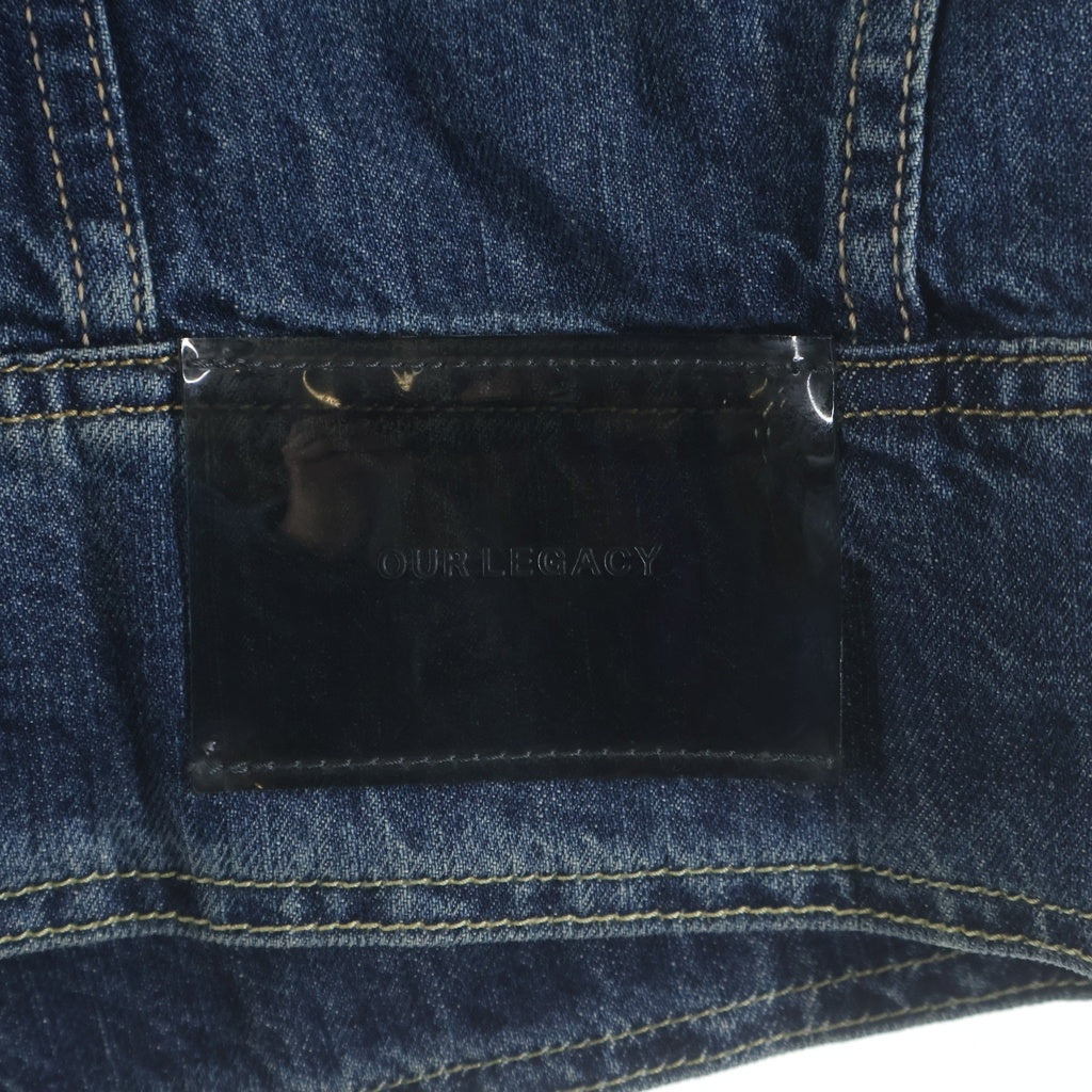 OUR LEGACY(アワーレガシー) 24AW TRUCKER JACKET VINTAGE DENIM ヴィンテージデニム トラッカー ジップジャケット 長袖 インディゴブルー M4245TW