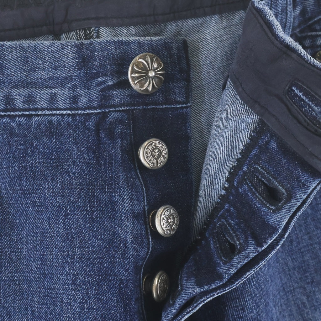 CHROME HEARTS(クロムハーツ) DENIM CARPENTER カーペンター ボタンフライ デニムパンツ インディゴ