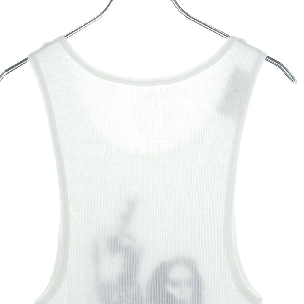 CHROME HEARTS(クロムハーツ) RIB TANK リチャードスターク プリントタンクトップ ノースリーブシャツ ホワイト