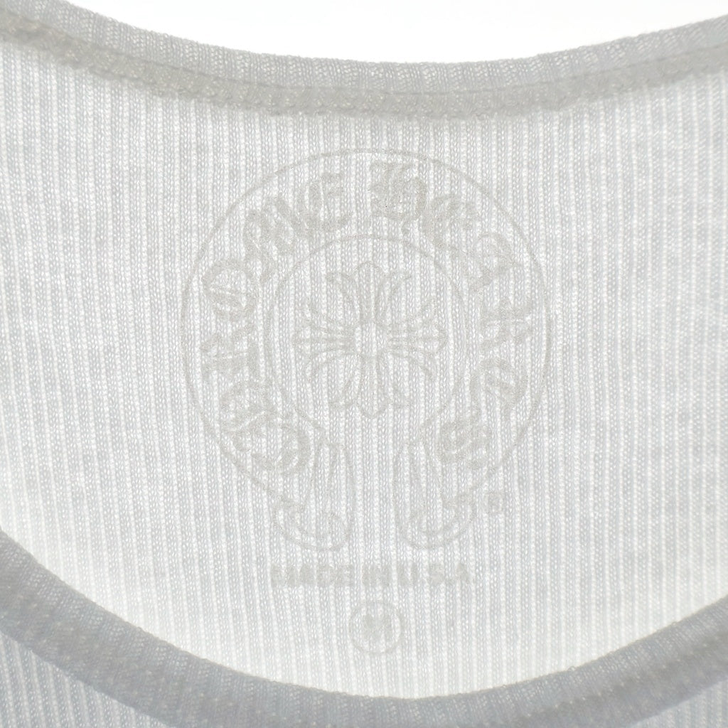 CHROME HEARTS(クロムハーツ) RIB TANK リチャードスターク プリントタンクトップ ノースリーブシャツ ホワイト
