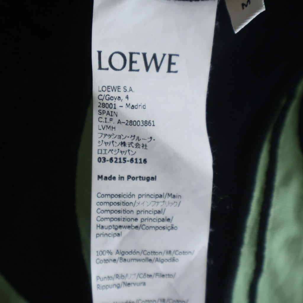 LOEWE(ロエベ) Anagram T-Shirt アナグラムロゴ刺繍 半袖Tシャツ ブラック H800Y22X11