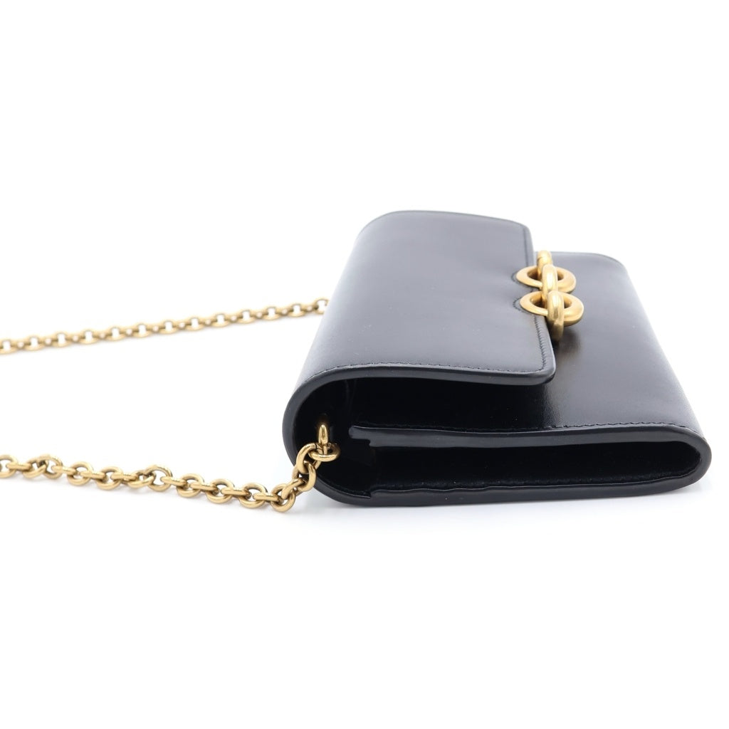 SAINT LAURENT PARIS(サンローランパリ) Le Maillon Chain Wallet Shoulder Bag マイヨン チェーンウォレット ショルダーバッグ ブラック 696608 0SX0W レディース