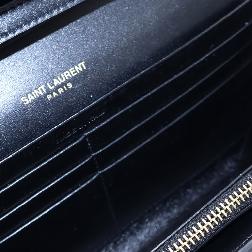 SAINT LAURENT PARIS(サンローランパリ) Le Maillon Chain Wallet Shoulder Bag マイヨン チェーンウォレット ショルダーバッグ ブラック 696608 0SX0W レディース