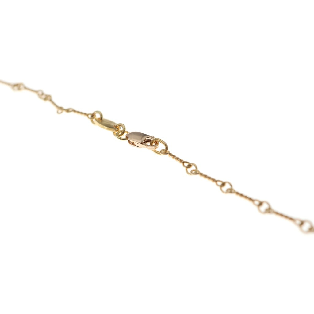 CHROME HEARTS(クロムハーツ) 22K NECKCHAIN T20 ツイストチェーンネックレス 20inch ゴールド BCA015