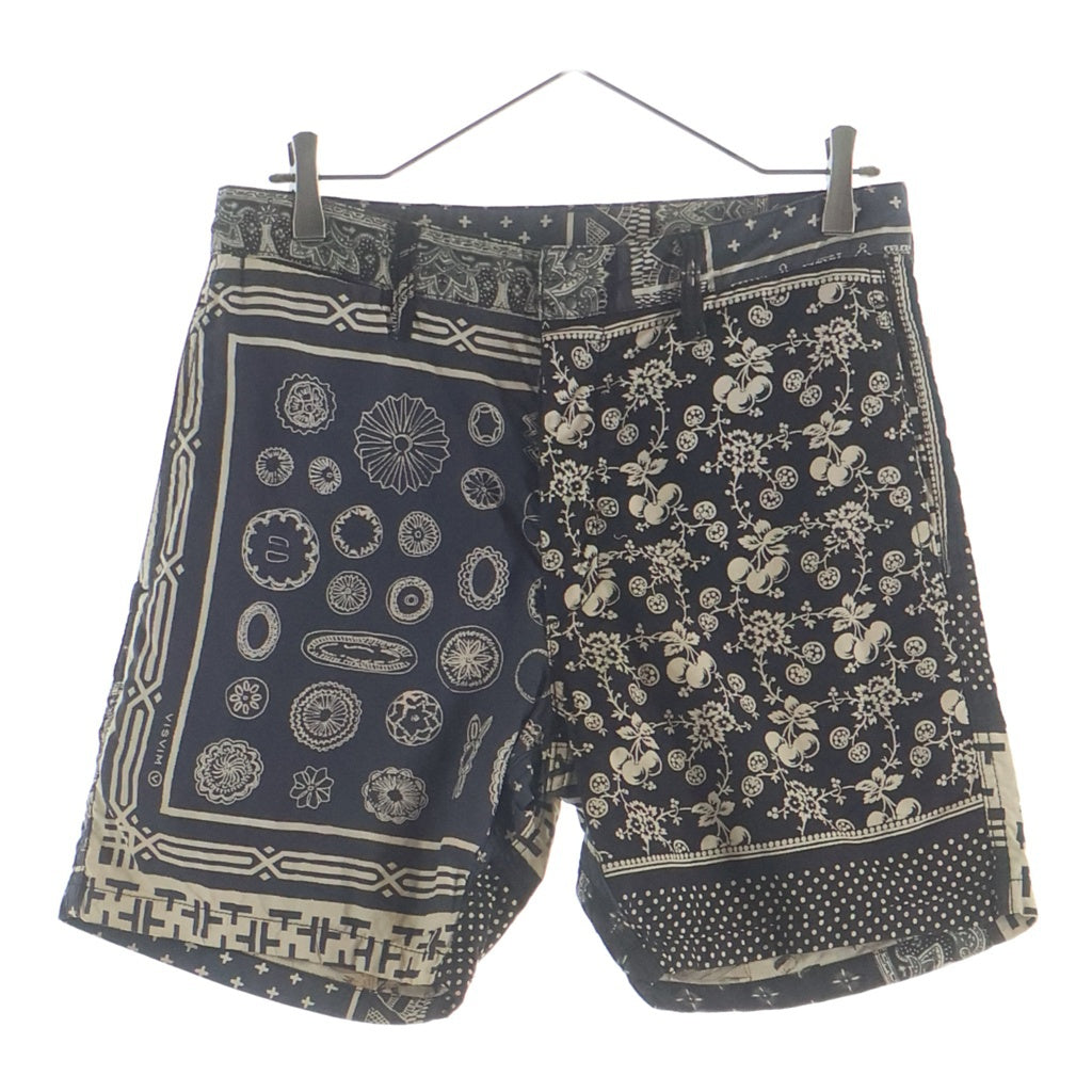 VISVIM(ヴィスヴィム) BANDANA SHORTS 0219905008007 バンダナ ショーツ ハーフパンツ ネイビー