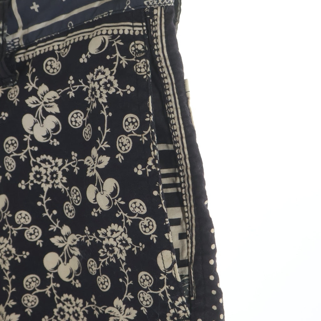 VISVIM(ヴィスヴィム) BANDANA SHORTS 0219905008007 バンダナ ショーツ ハーフパンツ ネイビー