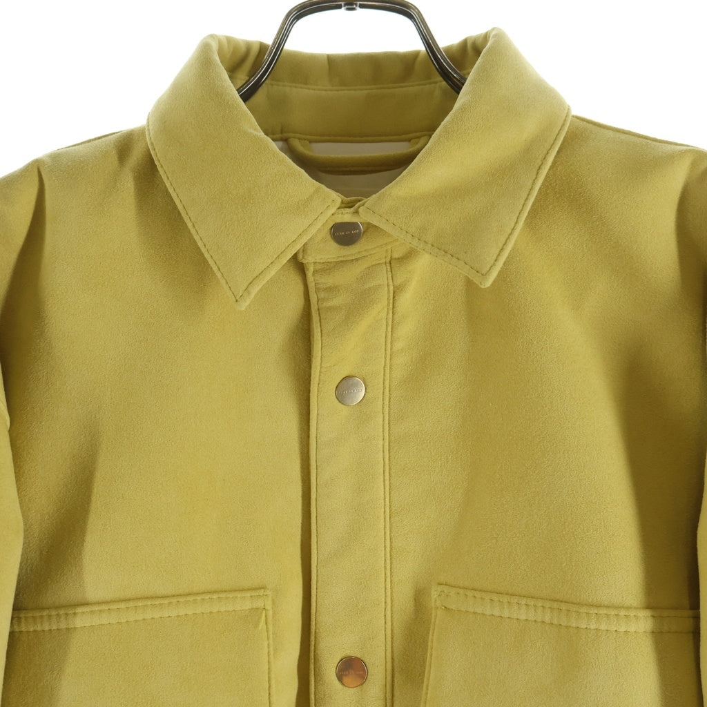 FEAR OF GOD(フィアオブゴッド) SIXTH COLLECTION ULTRASUEDE SHIRT JACKET フェイクスエードキルティングジャケット イエロー