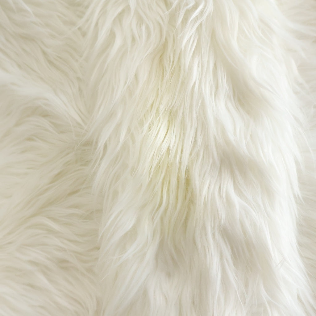 BALENCIAGA(バレンシアガ) FUZZY CREWNECK ファー クルーネック長袖スウェットトレーナー ホワイト レディース