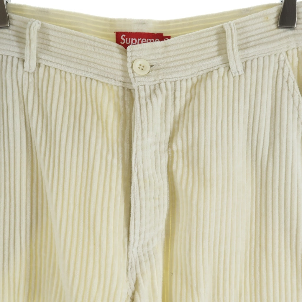 SUPREME(シュプリーム) 20SS Wide Wale Corduroy Cargo Pants ワイド ウェル コーデュロイ カーゴパンツ アイボリー