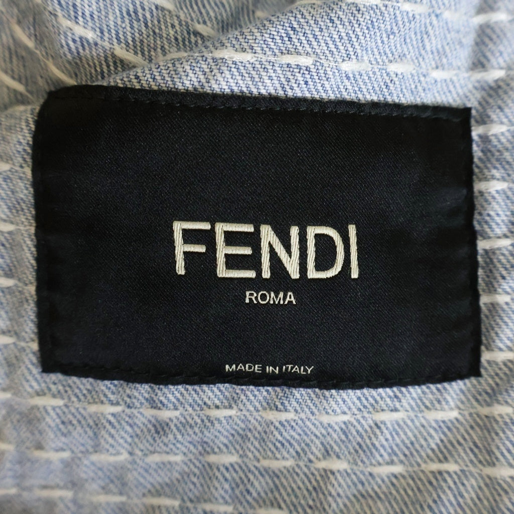 FENDI(フェンディ) PATCHWAORK JACKET FW1374 AUA9 パッチワーク デニムジャケット マルチカラー