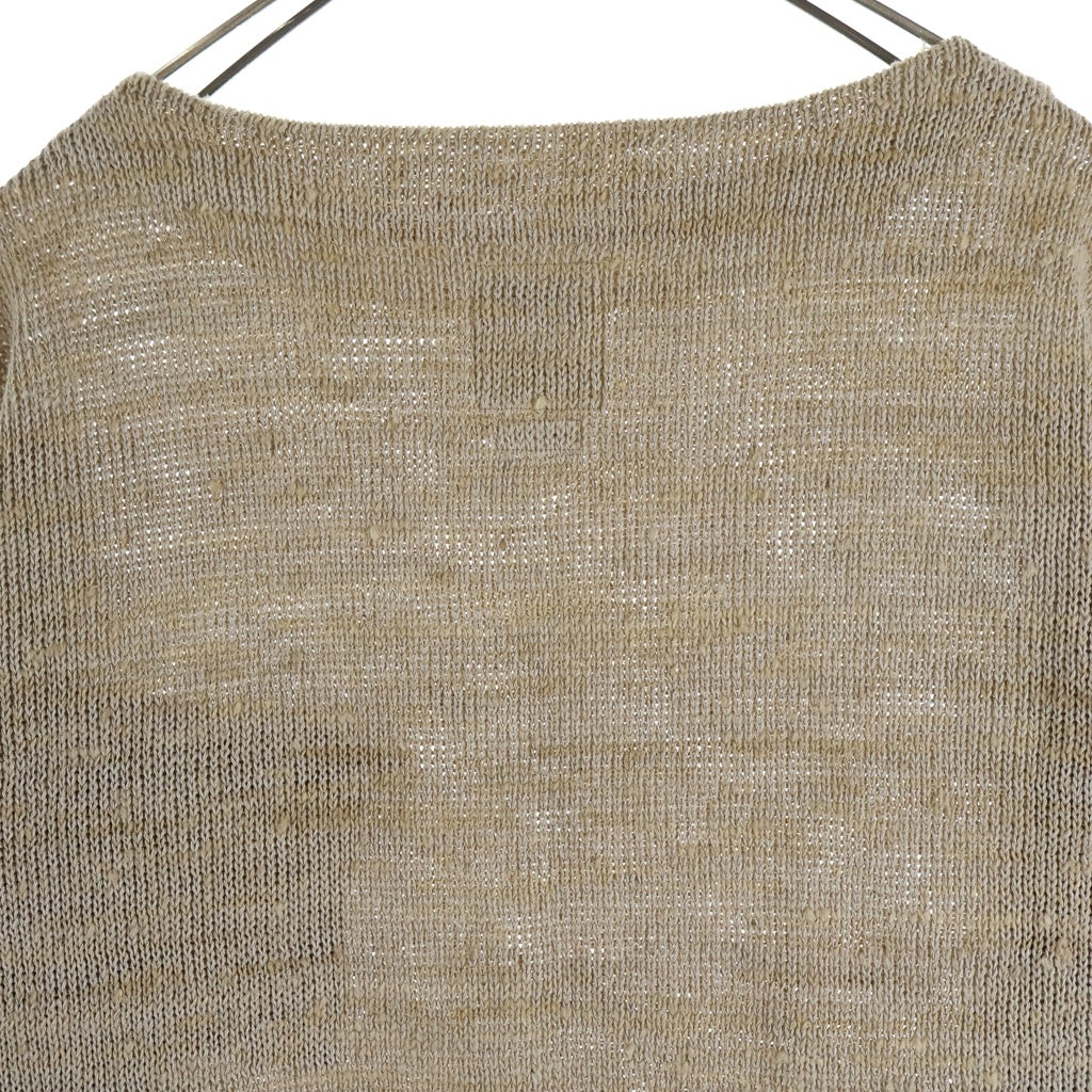 VISVIM(ヴィスヴィム) MARIE BOAT NECK 0121105012002 マリエボートネック長袖ニットセーター ベージュ