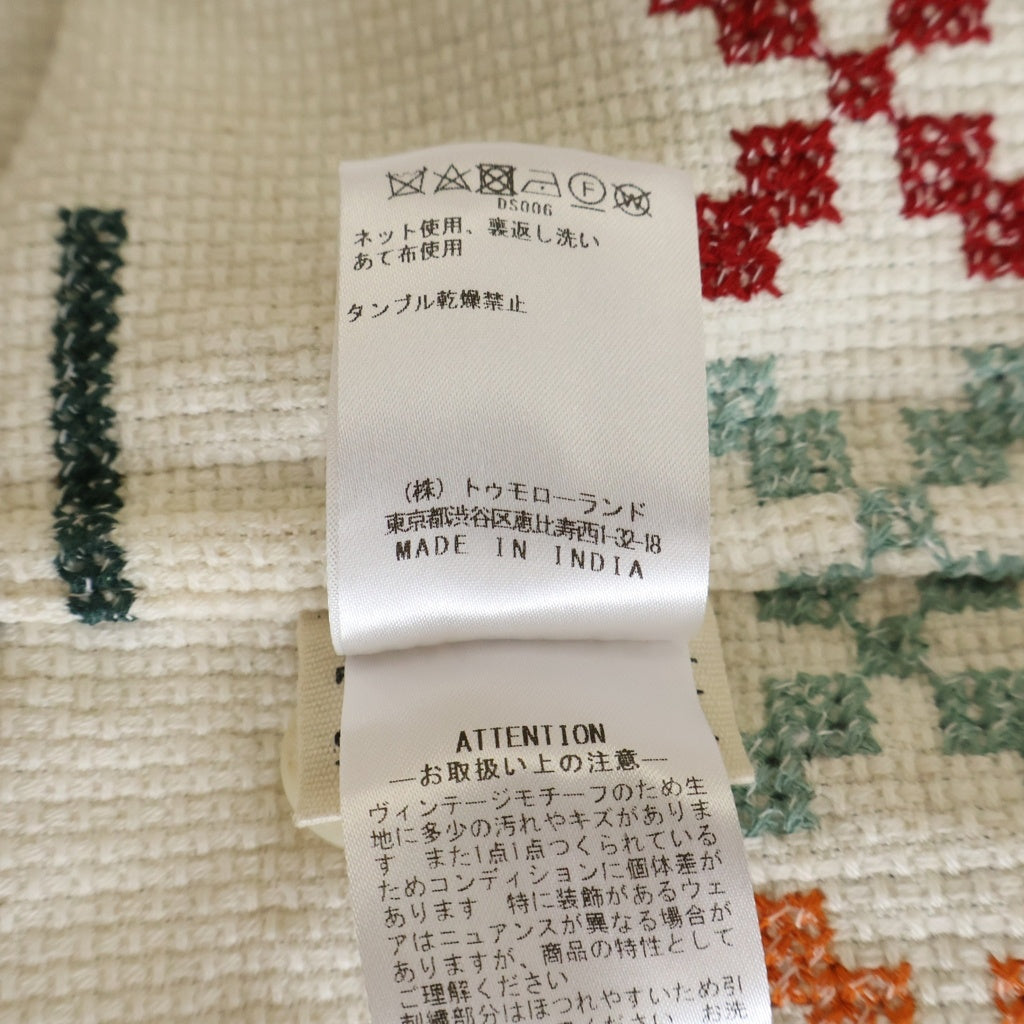BODE(ボディ) Prisma Overshirt クロスステッチ刺繍 長袖シャツ