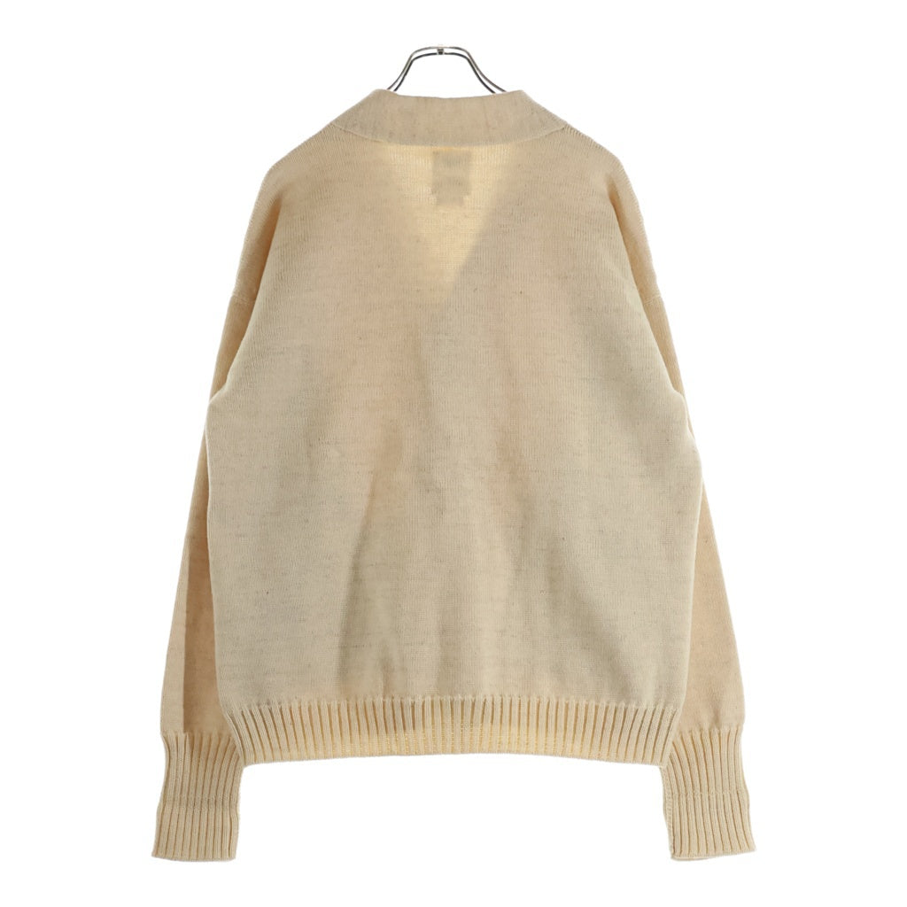 VISVIM(ヴィスヴィム) 21SS SELMER CARDIGAN 0121105012001 肉厚ニット長袖カーディガン ベージュ