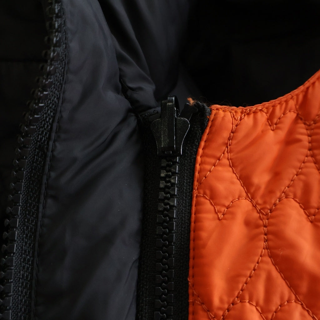 VALENTINO(ヴァレンティノ) SPA HEART JACKET QBCCN00K1LU フローラルハートフリル 中綿ジップアップジャケット ブラック レディース