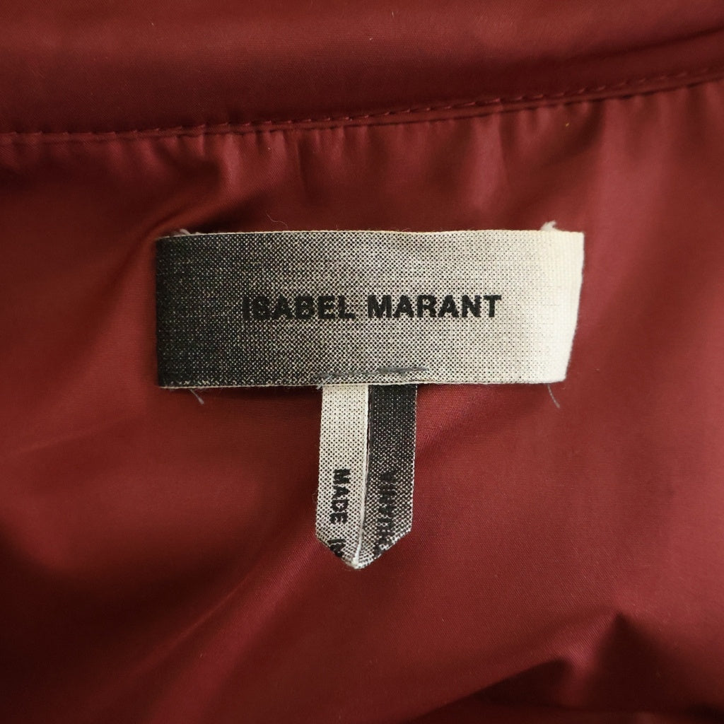 ISABEL MARANT(イザベル マラン) PADDED CHECK FLANNEL SHIRT IUJA9F392 中綿 チェックフランネル長袖シャツジャケット グリーン