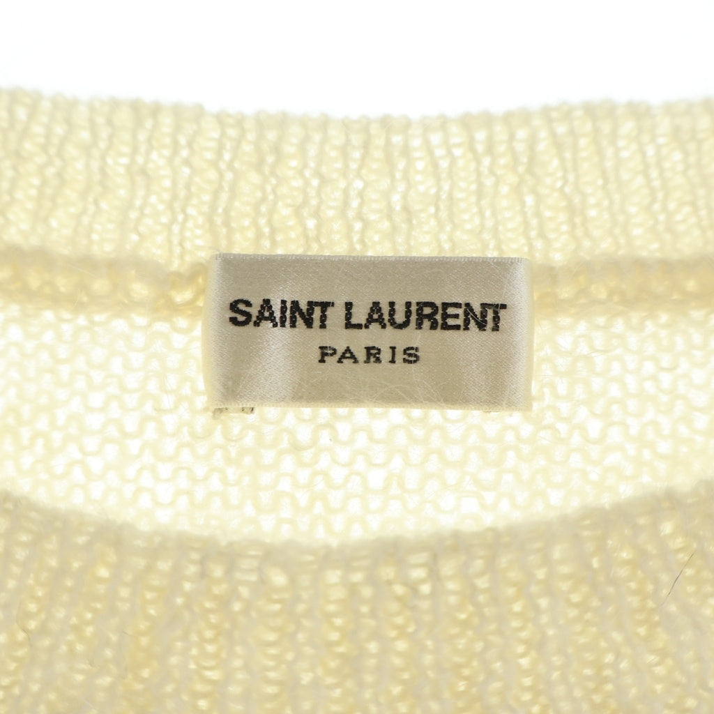 SAINT LAURENT PARIS(サンローランパリ) PALM TREE KNIT 503020 YA2OF パームツリー 長袖ニットセーター アイボリー