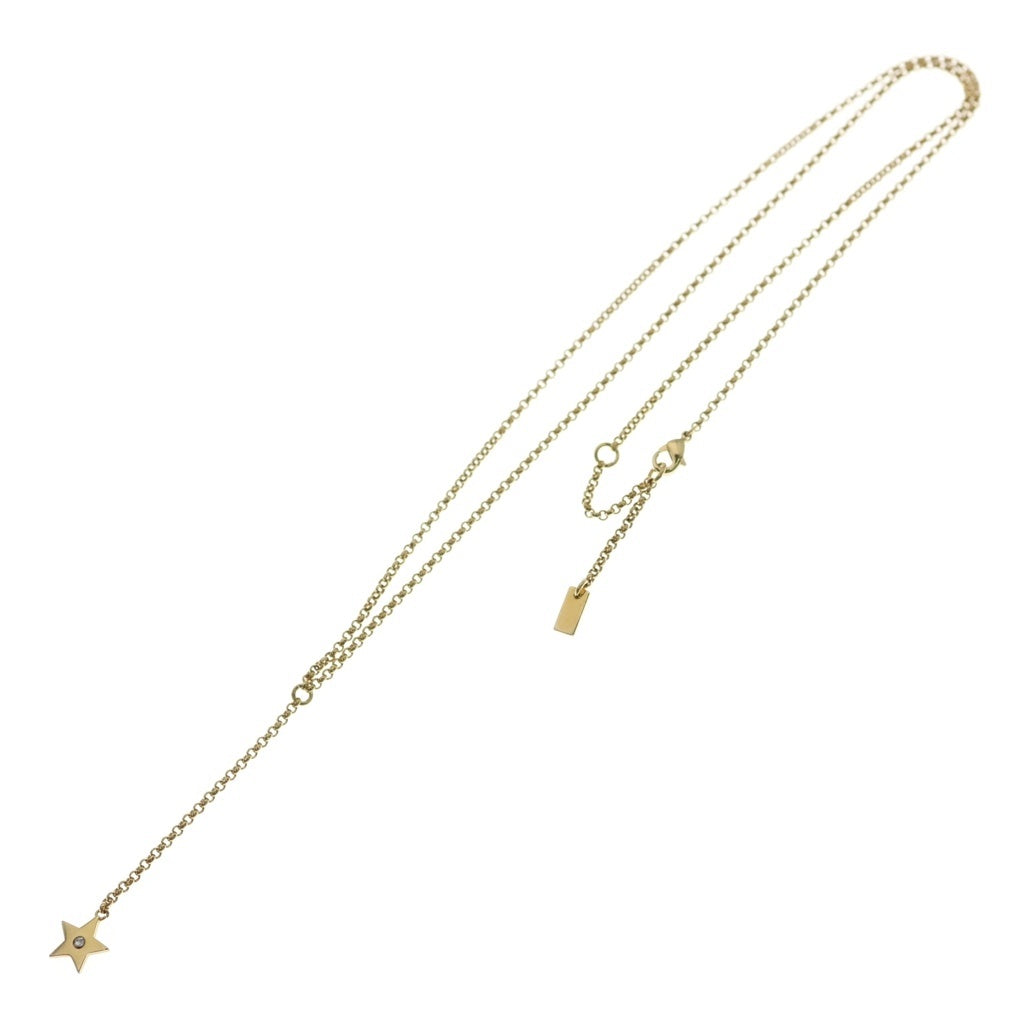 DIOR(ディオール) 1pラインストーン スターモチーフ ネックレス ゴールド レディース