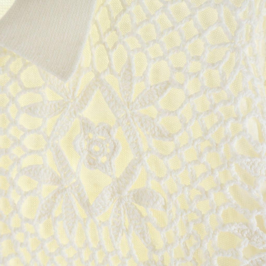 SUPREME(シュプリーム) 25SS Crochet Zip Up Cardigan クロシェット ジップアップカーディガン 長袖 ホワイト