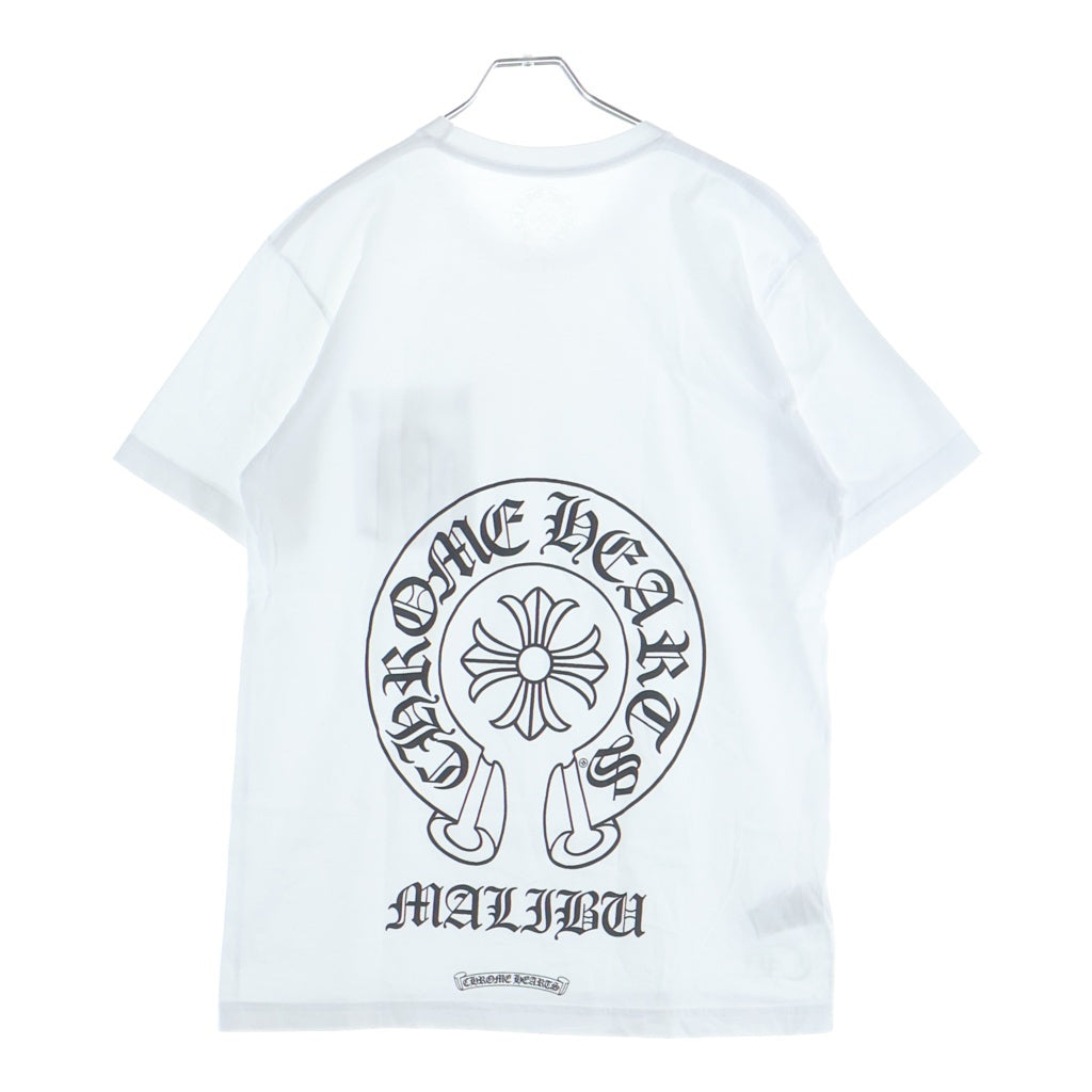 CHROME HEARTS(クロムハーツ) CH T-SHIRT LTD MALIBU マリブ限定 ホースシュープリント 半袖Tシャツ ホワイト