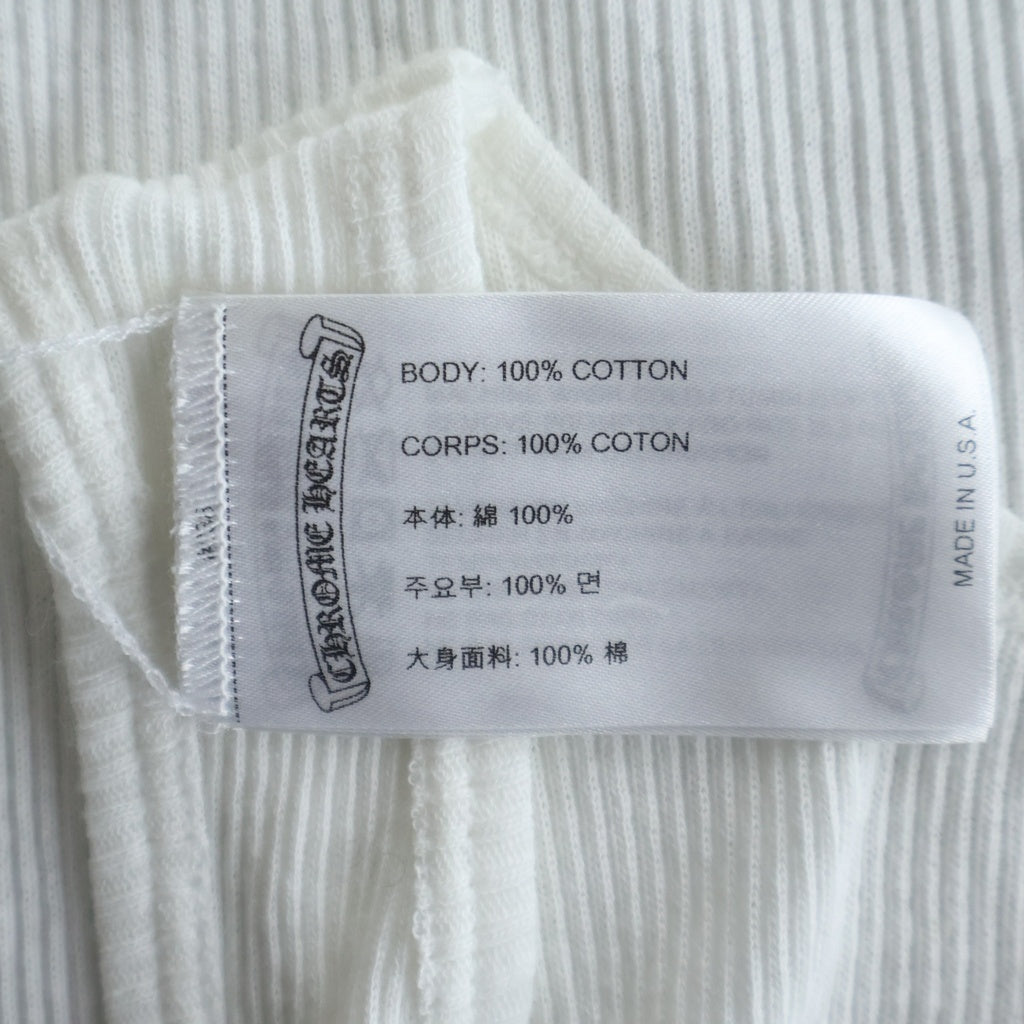 CHROME HEARTS(クロムハーツ) RIB TANK リチャードスターク タンクトップ ノースリーブシャツ ホワイト