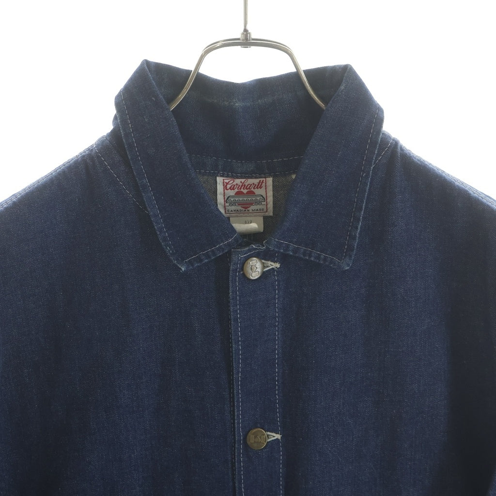 CARHARTT(カーハート) 80s VINTAGE ヴィンテージ ハートタグ カナダ製 復刻 カバーオール デニム ジャケット インディゴ 1857