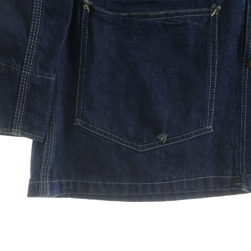 CARHARTT(カーハート) 80s VINTAGE ヴィンテージ ハートタグ カナダ製 復刻 カバーオール デニム ジャケット インディゴ 1857