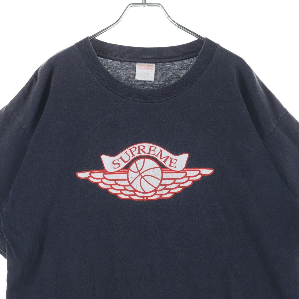 SUPREME(シュプリーム) 98AW Wing Tee ウィング ロゴプリント クルーネック半袖Tシャツ カットソー ブラック