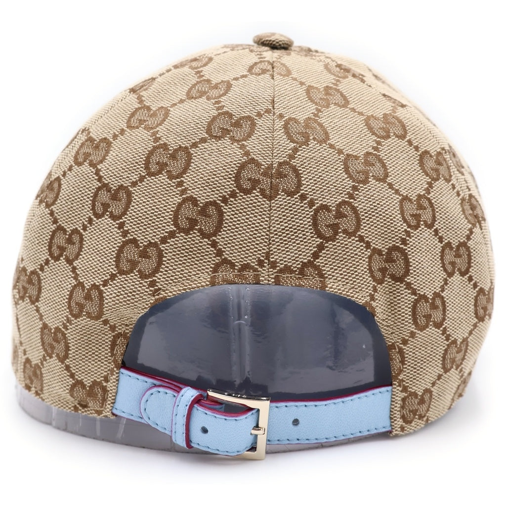GUCCI(グッチ) 25SS ×Higuchi Yuko GG Canvas Cap ヒグチユウコ GGキャンバス ベースボールキャップ 帽子 ベージュ/ブルー 847862 3HBFT