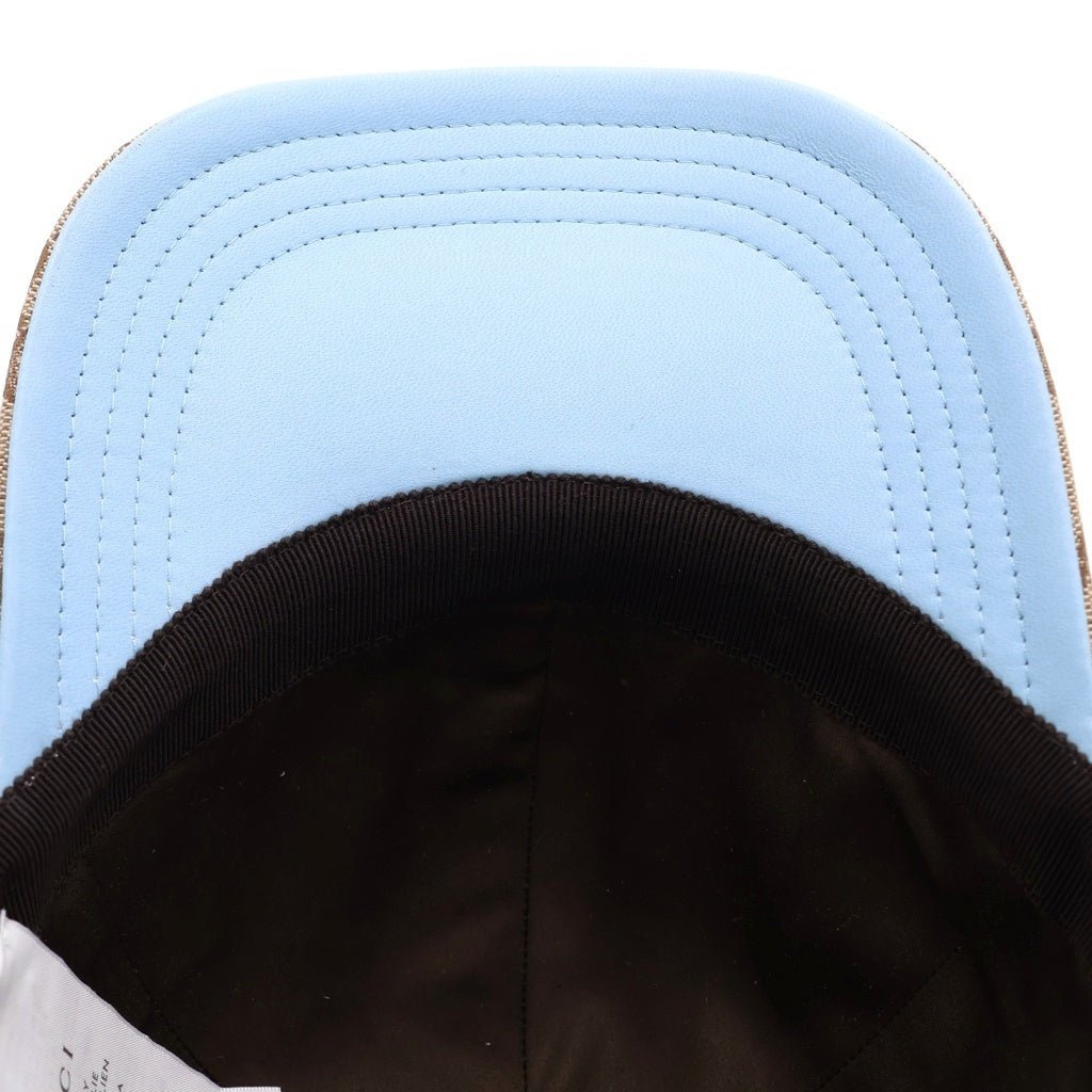 GUCCI(グッチ) 25SS ×Higuchi Yuko GG Canvas Cap ヒグチユウコ GGキャンバス ベースボールキャップ 帽子 ベージュ/ブルー 847862 3HBFT