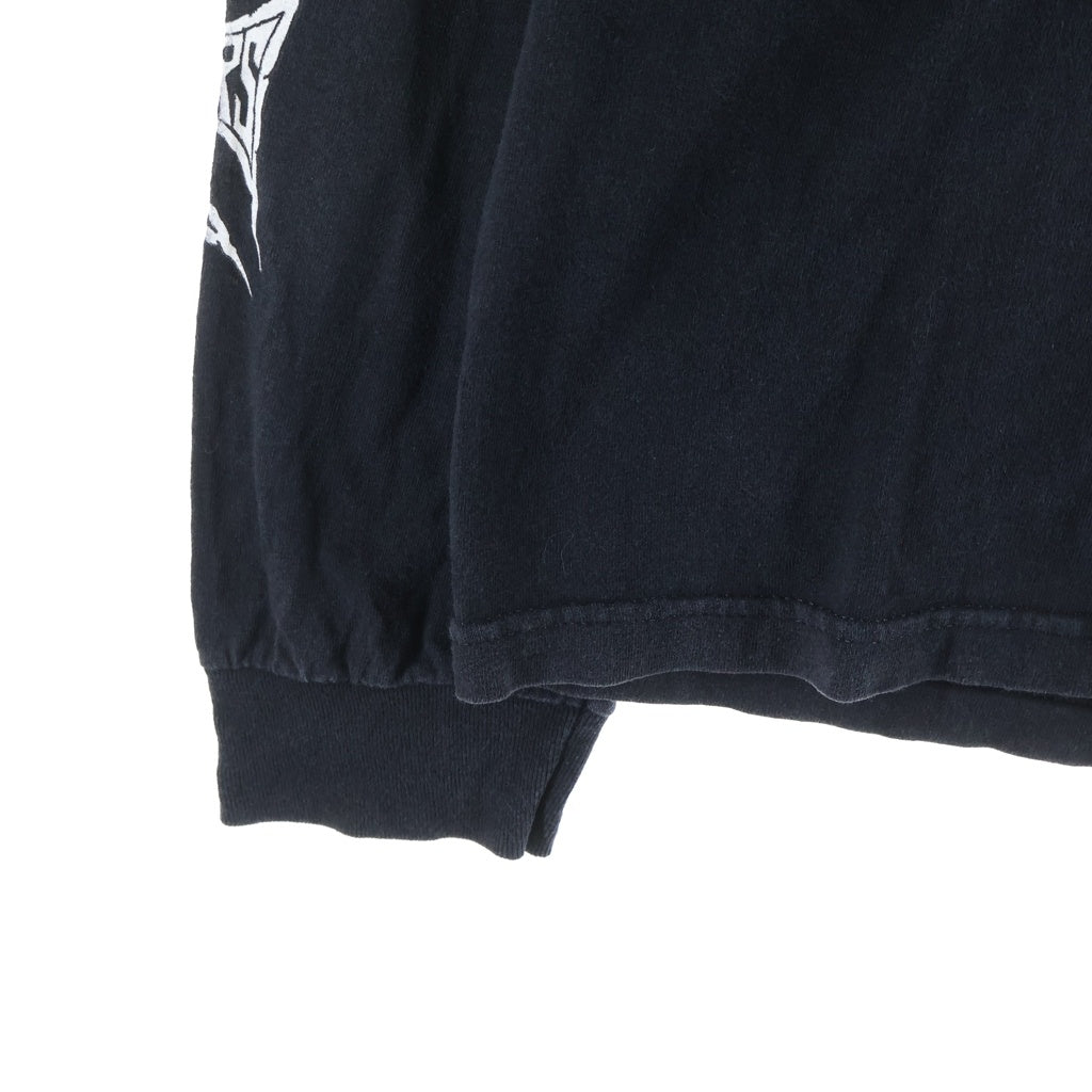 VINTAGE(ヴィンテージ) 90-00s West Coast Choppers Red Flame L/S Tee ウエストコーストチョッパーズ レッドフレイム アイアンクロス 長袖Tシャツ カットソー ブラック