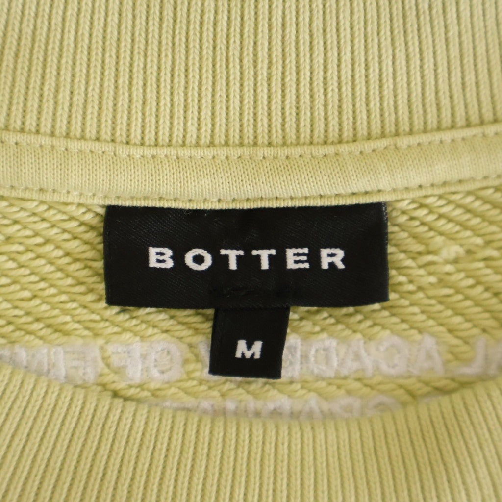 BOTTER(ボッター) DOLPHINS SEWAT 4A-6007J024 ドルフィンプリント 長袖スウェットトレーナー イエロー